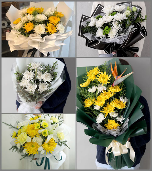 安徽宿州市萧县青龙集镇黄月店村白事花束代送